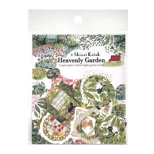 #シール堂 シール きらぴかフレークシール  Heavenly･Garden ks-fs-50006
