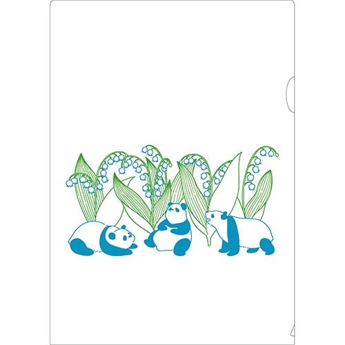 #エルコミューン ファイリング用品 プティエグラン･クリアファイル A4 Panda PEG-206