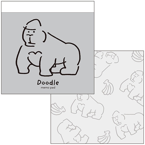 #エルコミューン メモ スクエアメモパッド  Gorilla MMP-028