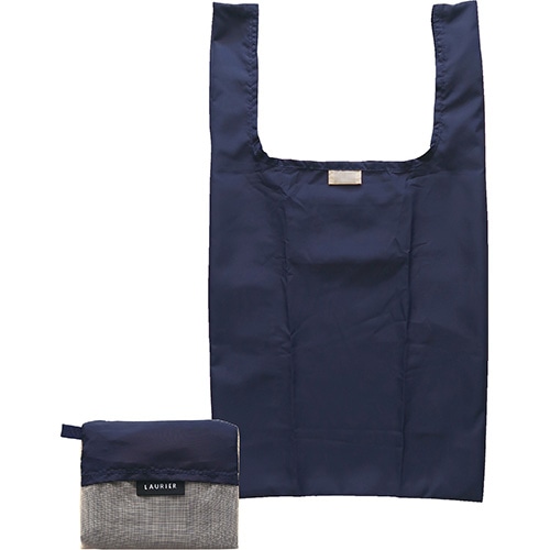 #エルコミューン 身辺雑貨 ローリエ ツートーン エコバッグ  Navy×Beige EBA-209