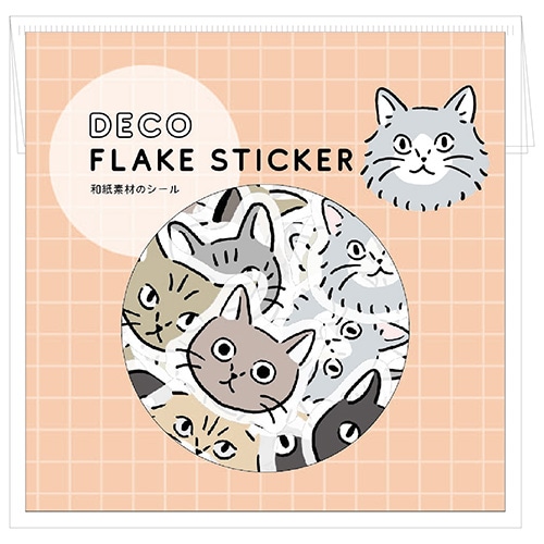 #エルコミューン シール デコフレークシール  Kitty FLS-007