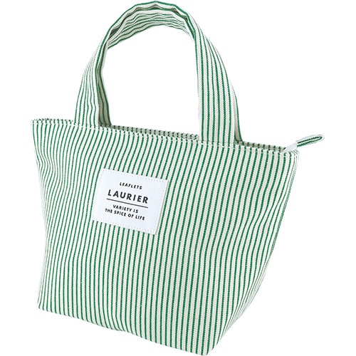 #エルコミューン 身辺雑貨 リーフレッツ･保冷ランチトートＭ  Green CLB-433