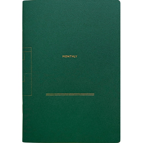 #エルコミューン ノート コトモ･ログノート B6･Monthly darkgreen CTM-203