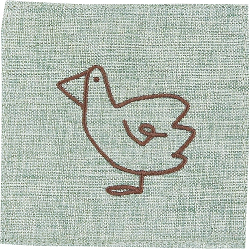 #エルコミューン キッチン雑貨 ドゥードゥル･刺繍コースター  ダック KIN-110