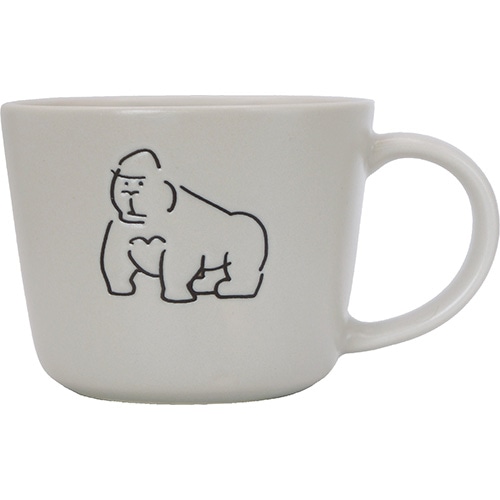 #エルコミューン キッチン雑貨 ドゥードゥル･マグカップ 300ml ゴリラ 5A-CE-131