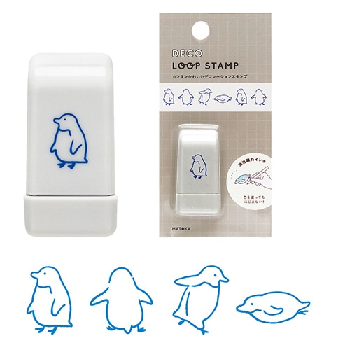 #エルコミューン 印章用品 デコループスタンプ  ペンギン STP-016