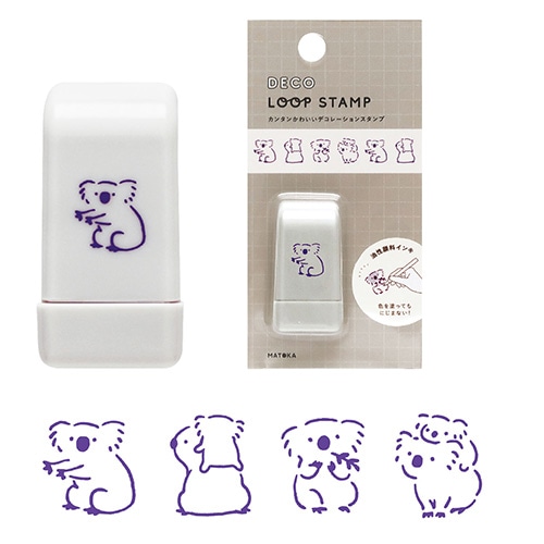 #エルコミューン 印章用品 デコループスタンプ  コアラ STP-017