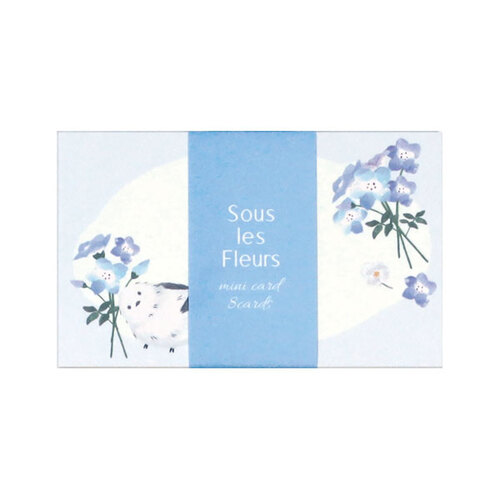 #ラボクリップ レター スーレフルール･ミニカード 8枚入 ブルー A26-SFMC-BL