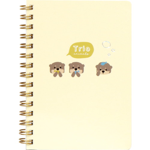 #ラボクリップ ノート トリオ水族館･ノート A6･7mm横罫･160P コツメカワウソ B26-TRNT-KK
