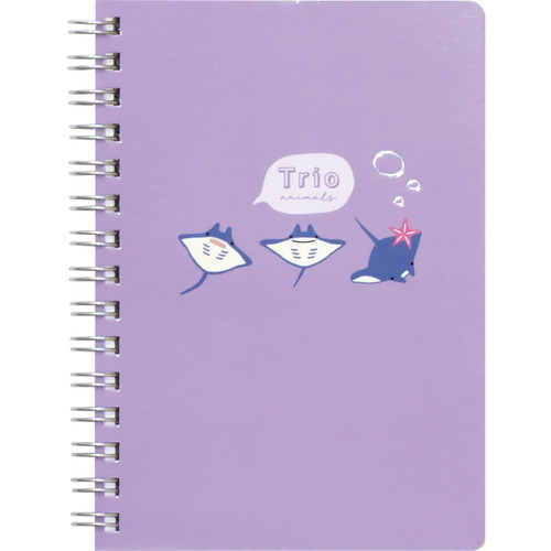 #ラボクリップ ノート トリオ水族館･ノート A6･7mm横罫･160P マンタ B26-TRNT-MA