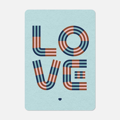 #クオバディス・ジャパン(国内販売のみ） カード グリーティンクカードLOVENEVADA A6 ｍ ptcara6s-019-ti