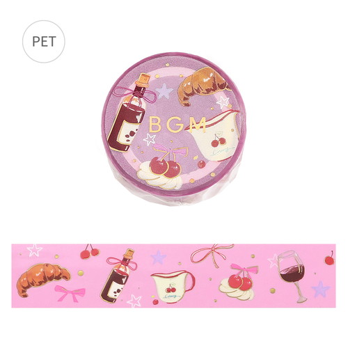 #ビージーエム クラフト用品 箔押しクリアテープ･ライフ  甘いtime BM-CDG014