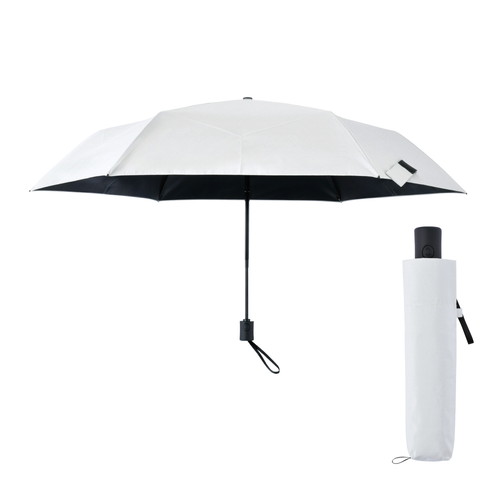 #アンベル 自動開閉晴雨兼用折りたたみ傘 VERYKAL HEATBLOCK 秒速Pleats  親骨サイズ54cm Snow A1102