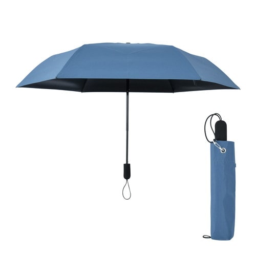 #アンベル 晴雨兼用折りたたみ傘 TOUGHNESS 秒速プリーツ 親骨サイズ55cm CloudBlue A1103