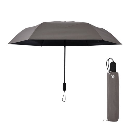 #アンベル 晴雨兼用折りたたみ傘 TOUGHNESS 秒速プリーツ 親骨サイズ55cm Sepia A1103