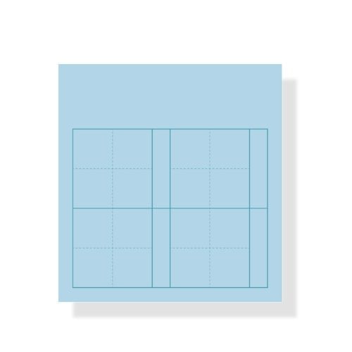 #+teacher付箋 マス目フセン･Kaketa!  ブルー MFSN-05