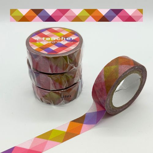 #+teacherマスキングテープ 整えて貼れるマスキングテープ PLAYFUL PLAYFUL MST-02
