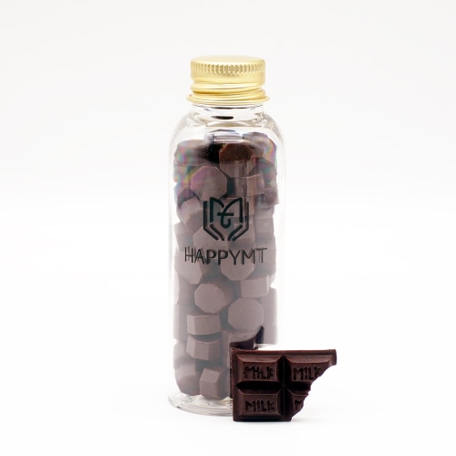 #インターアクト レター用品小物 HAPPYMT･ワックスビーズ　  ブラックチョコレート WS-PP-BN