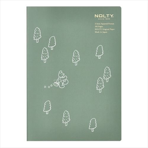 #日本能率協会(国内販売のみ） ノート NOLTYノートクリーム用紙・ニコレシピコラボ A5･方眼･192P クマサンポ NCG0103