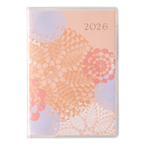 #日本能率協会 ペイジェム 手帳 2026年 マンスリー リュミエール プチ ピーチピンク 2177 (2025年 11月始まり)