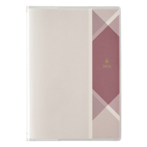 #日本能率協会 王様のブランチ×ペイジェム 手帳 2026年 B6 ウィークリー 方眼メモ ローズグレー 2251 (2025年 12月始まり)