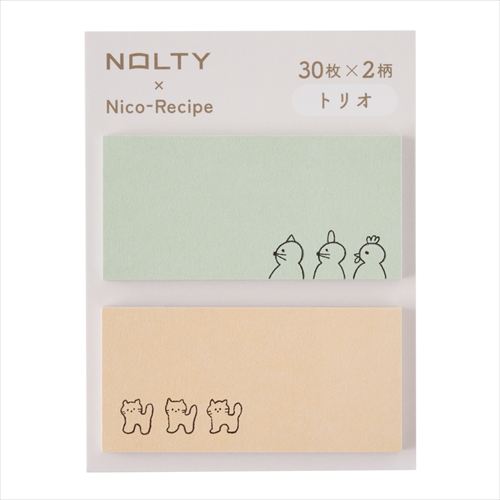 #日本能率協会 付箋 ニコレシピコラボ･NOLTY付箋  トリオ NNF06