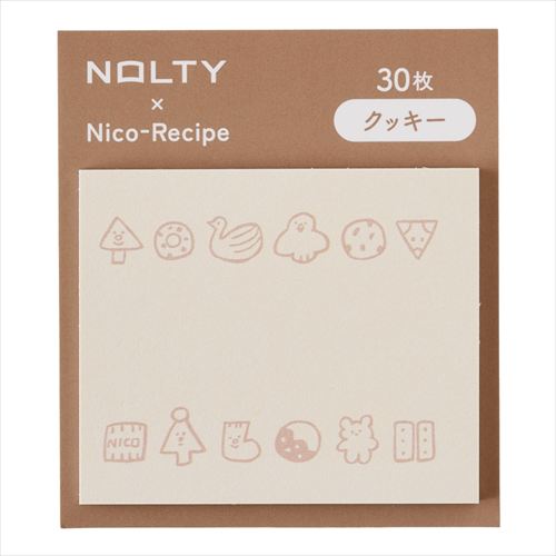 #日本能率協会 付箋 ニコレシピコラボ･NOLTY付箋  クッキー NNF07