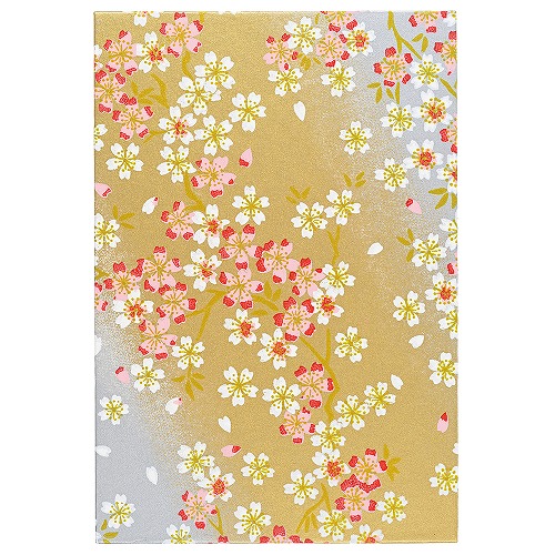 #呉竹(国内販売のみ） 和雑貨 御朱印帳 大判 桜･ゴールド LH10-22