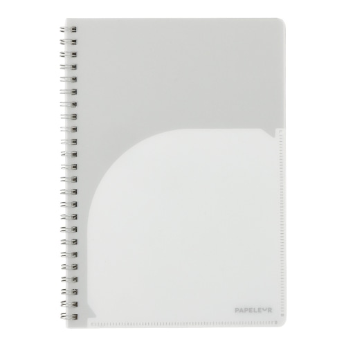 #キョクトウ・アソシエイツ ノート パペルール･Ｗリングノート A5 ホワイト PT112W