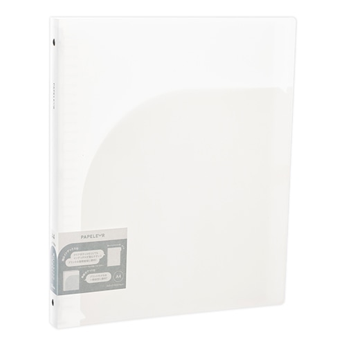 #キョクトウ・アソシエイツ ファイリング用品 パペルール･バインダー ワイド･A4 ホワイト LN59W