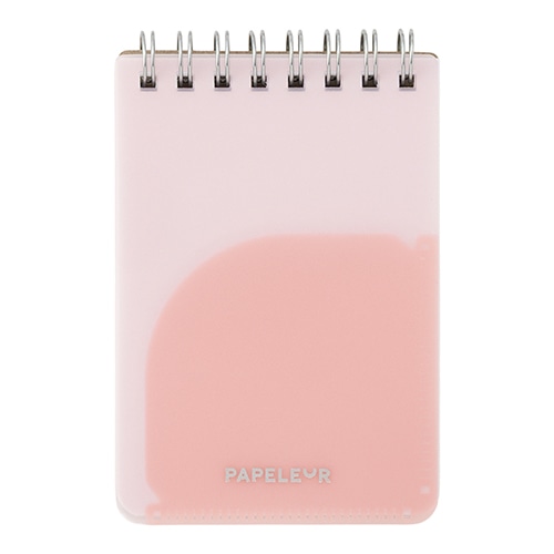 #キョクトウ・アソシエイツ メモ パペルール･Ｗリングメモ･ A7 ピンク E982P