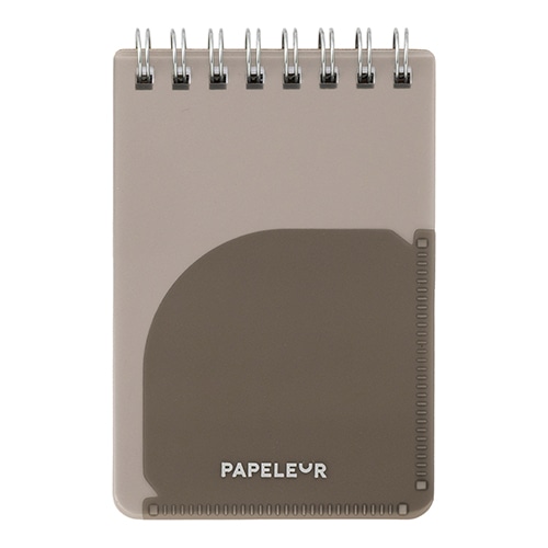 #キョクトウ・アソシエイツ メモ パペルール･Ｗリングメモ･ A7 グレー E982GR