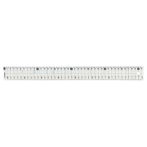 #クツワ 筆記関連小物 つや消し直線定規 41cm  KB038