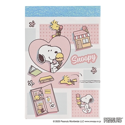 #クツワ(国内販売のみ） メモ帳 ミニメモ  スヌーピー 672SQA