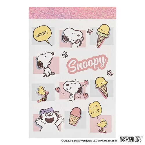 #クツワ(国内販売のみ） メモ帳 ミニメモ  スヌーピー 672SQB