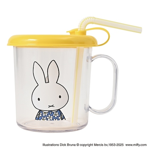 #クツワ(国内販売のみ） ランチ雑貨 ストロー付きコップ 210ml ミッフィー MF962