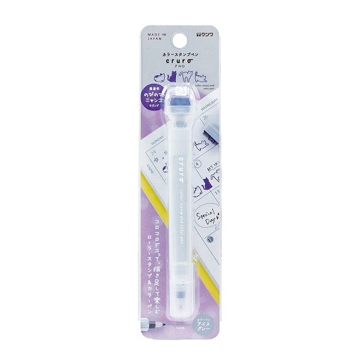 #クツワ サインペン スタンプペン 水性 アイスグレー DE021GY