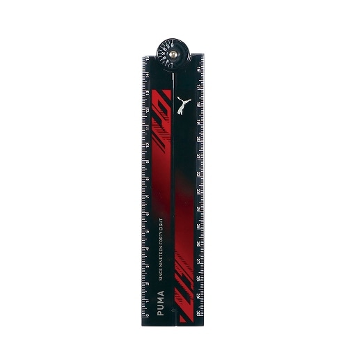 #クツワ(国内販売のみ） 筆記関連小物 PUMA･折りたたみ定規 30cm ブラック PM606BK