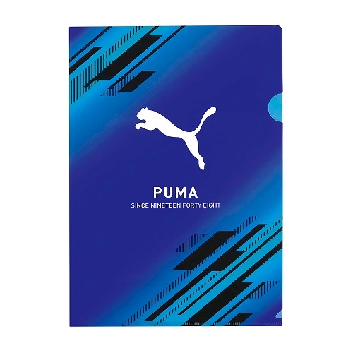 #クツワ(国内販売のみ） ファイリング用品 PUMA･クリアホルダー A4 ブルー PM611BL