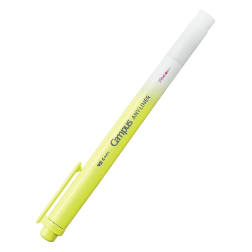 #コクヨ マーカー エニーライナー･マーカー 4mm･細字 ネオンイエロー WPM1-3