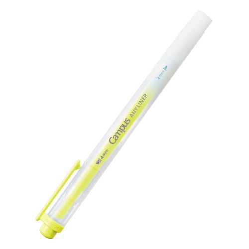 #コクヨ マーカー エニーライナー･マーカー 4mm･2mm ネオンイエロー WPM2-3