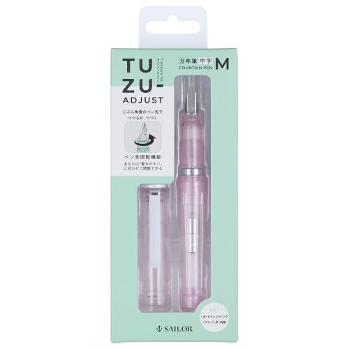 #セーラー万年筆 万年筆 TUZU ADJUST 万年筆セルフGlassy  中字 クリスタルチェリー 120561402