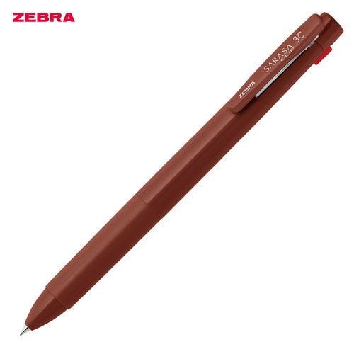 最終#ゼブラ(国内販売のみ） ボールペン サラサクリップ限定レトロ･シック 赤･黒･青（0.5ｍｍ） テラコッタ J3J5-RS-TER