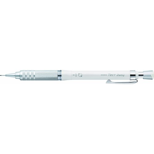 #ゼブラ(国内販売のみ） シャープペンシル テクト2ウェイローレット 0.5mm1本入 メタルホワイト　 P-MA141-MW