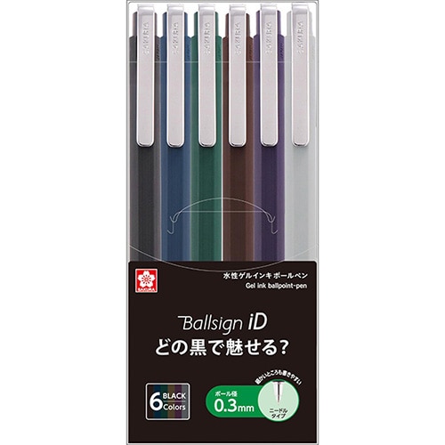 #サクラクレパス ボールペン ボールサインiDシングル03 6色セット ６色セット GBR403-6