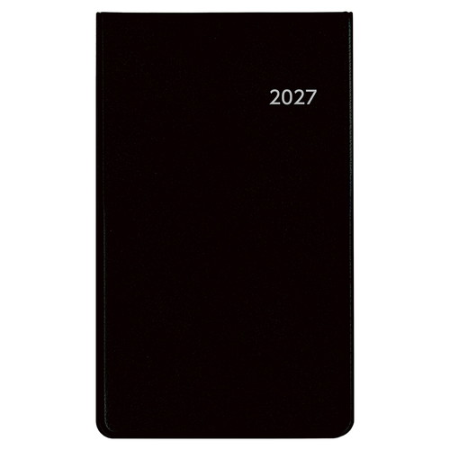 #ダイゴー ダイアリー 2027年度 アポイント 文字大 1Mホリゾンタル 縦開  ブラック E8302
