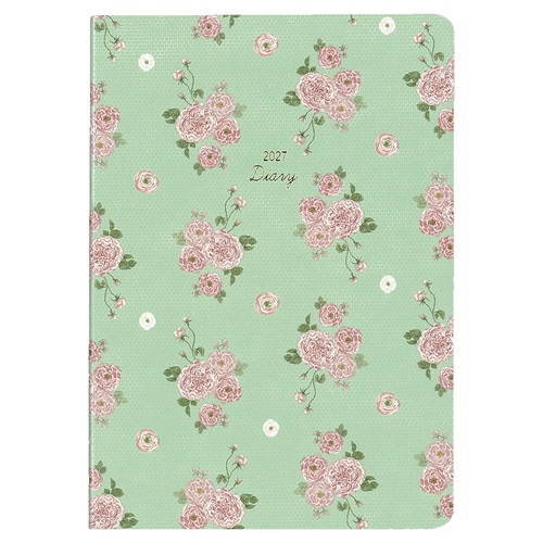 #ダイゴー ダイアリー 2027年度 MILL B6 Monthly FLEURS B6 グリーン E7793