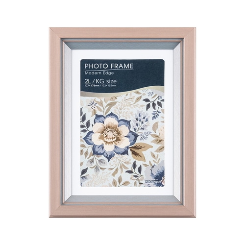 #ナカバヤシ インテリア用品 モダンエッジフォトフレーム 2L/KG判 セピア F-TP-127-S