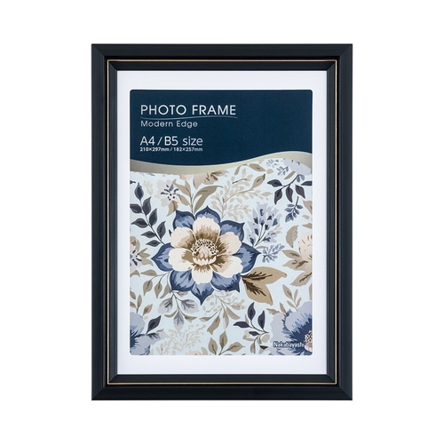 #ナカバヤシ インテリア用品 モダンエッジフォトフレーム A4/B5判 ブラック F-TP-128-D