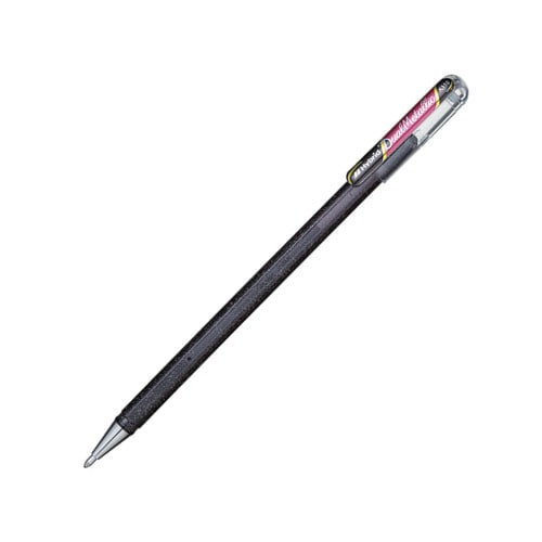 #ぺんてる ボ－ルペン DualMetallic ブラック＋メタリックレッド 1.0mm  K110-DA